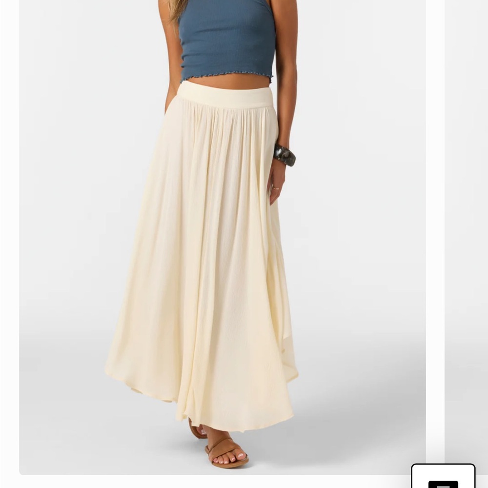 O’NEILL ‘Marnie’ High Rise Solid Maxi Skirt - Sz M - NWT